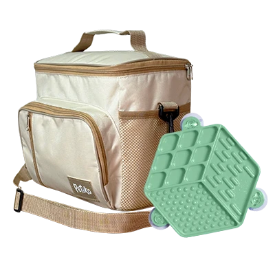 Lancheira Térmica + Lambe Lambe (Verde Vintage)