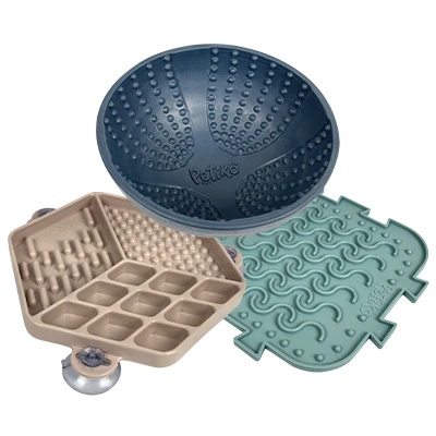 Trio Lambedores (Lambe Lambe, Bowl e Tapete de Lamber)